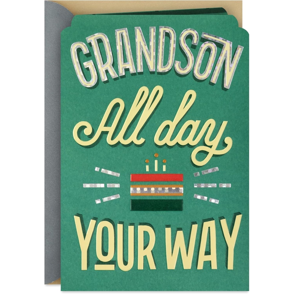 image:imageHallmark Birthday for Grandson All Day Your Way from Grandma Grandpa Grandparents