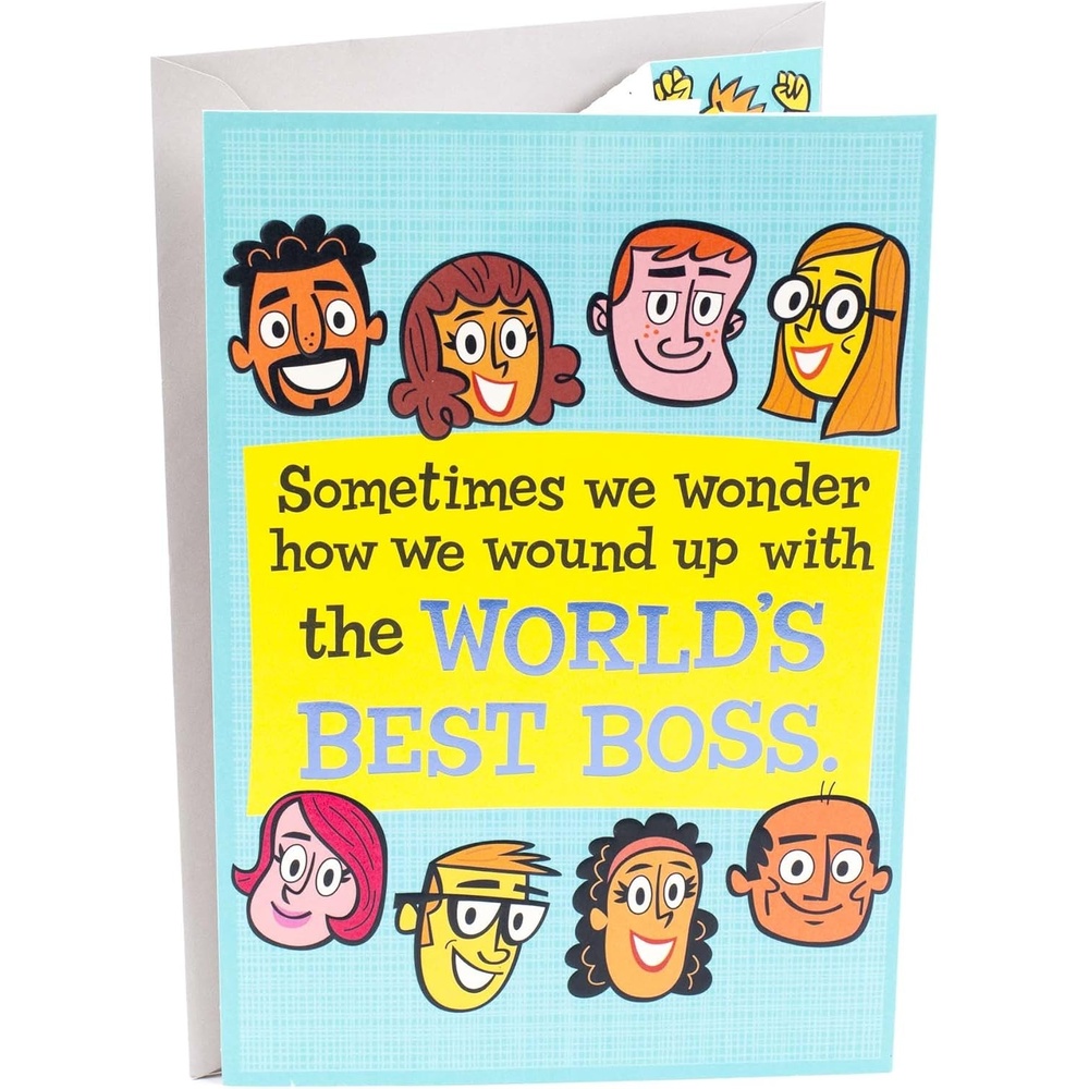 image:imageHallmark Bosss Day Pop Up Card from All Big FussFrom Worlds Best Employees