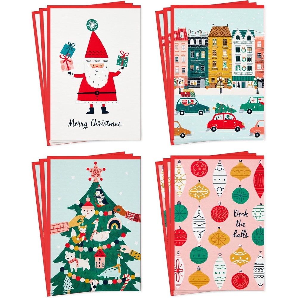 image:imageHallmark Elegant Thanksgiving Cards 4 Cards with Envelopes Single Design TurkeyChristmas