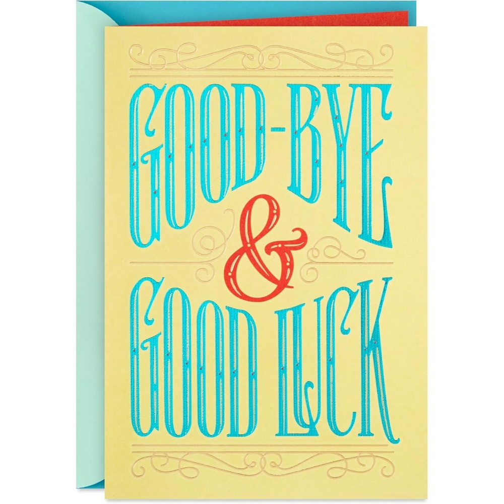 image:imageHallmark Farewell Card Good Luck Retirement Card Coworker Goodbye CardGoodbye  Good Luck