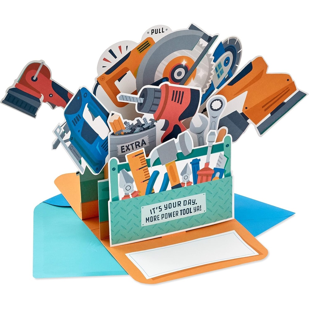 image:imageHallmark Fathers Day Funny Pop Up Card Power ToolsFunny Pop Up  Power Tools