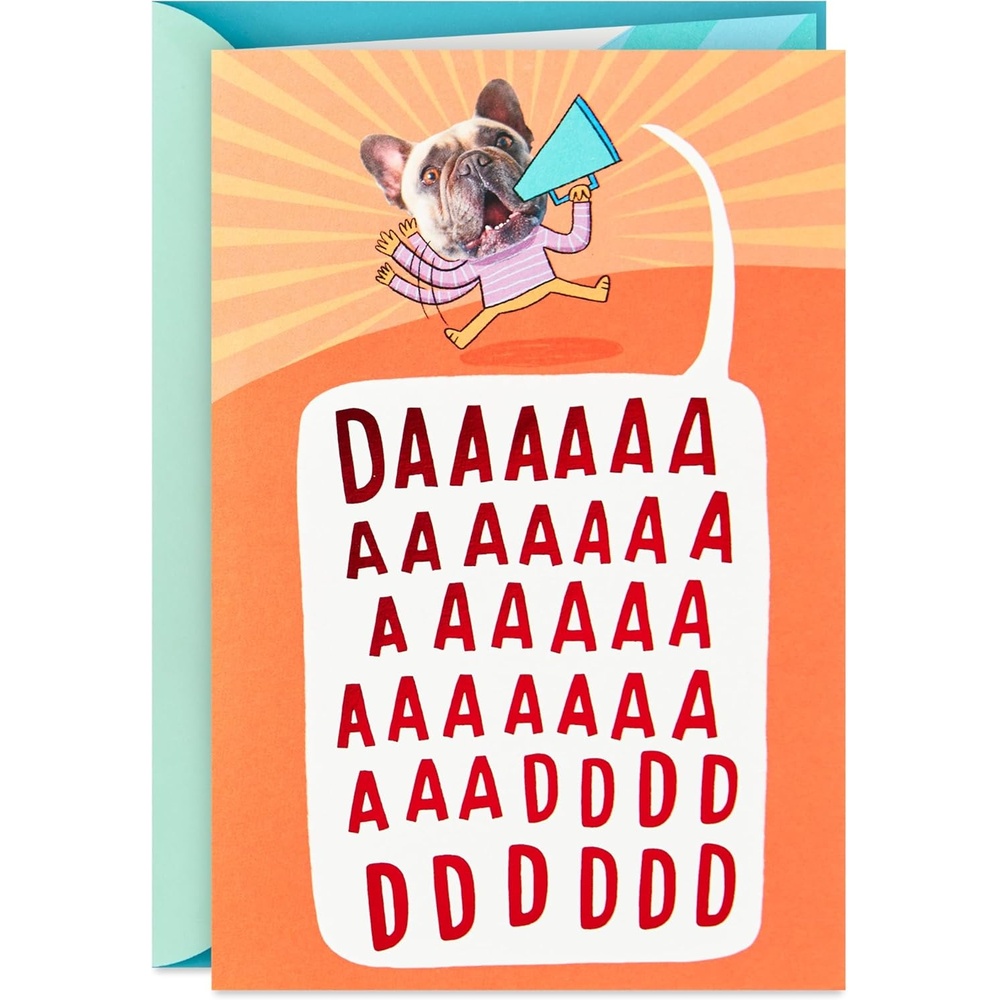 image:imageHallmark Funny Fathers Day Card for Dad French Bulldog Birthday Card for Him from Kid Son Daughter Dog Dad Pet Parent
