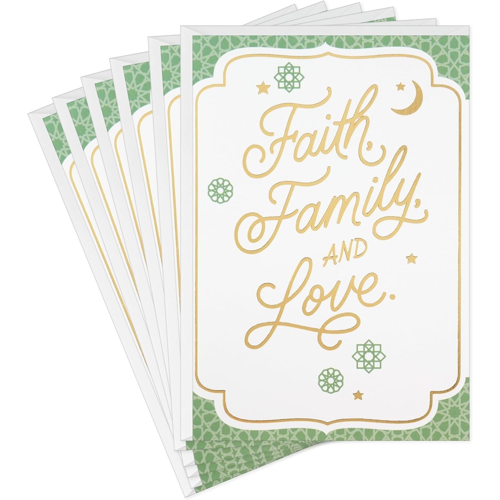 image:imageHallmark Golden Thread Eid alFitr or Eid AlAdha Cards 6 Cards with Envelopes Faith Family and Love