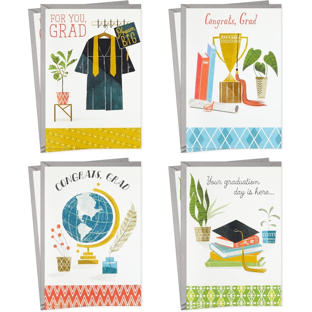 image:imageHallmark Good Mail Graduation Cards Assortment Every New Adventure Pack of 3 Cards with EnvelopesCongrats Grad
