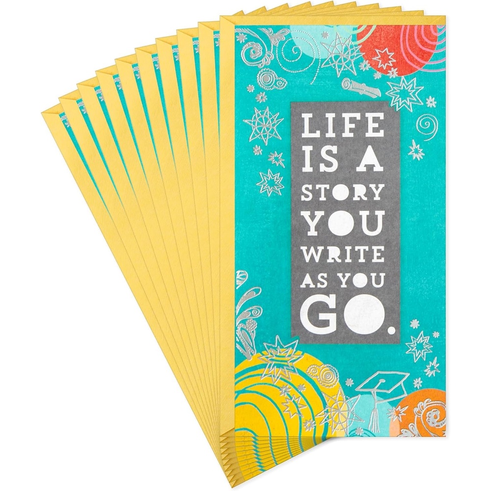 image:imageHallmark Graduation Card Money Holders or Gift Card Holders Life is a Story 10 Cards with Envelopes