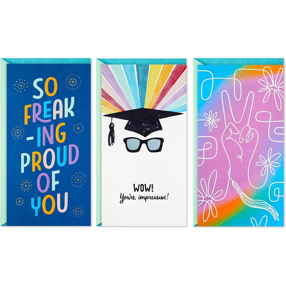 image:imageHallmark Graduation Cards Assortment Better Future Pack of 3 Cards with EnvelopesProud of You  3 Money Holder Cards