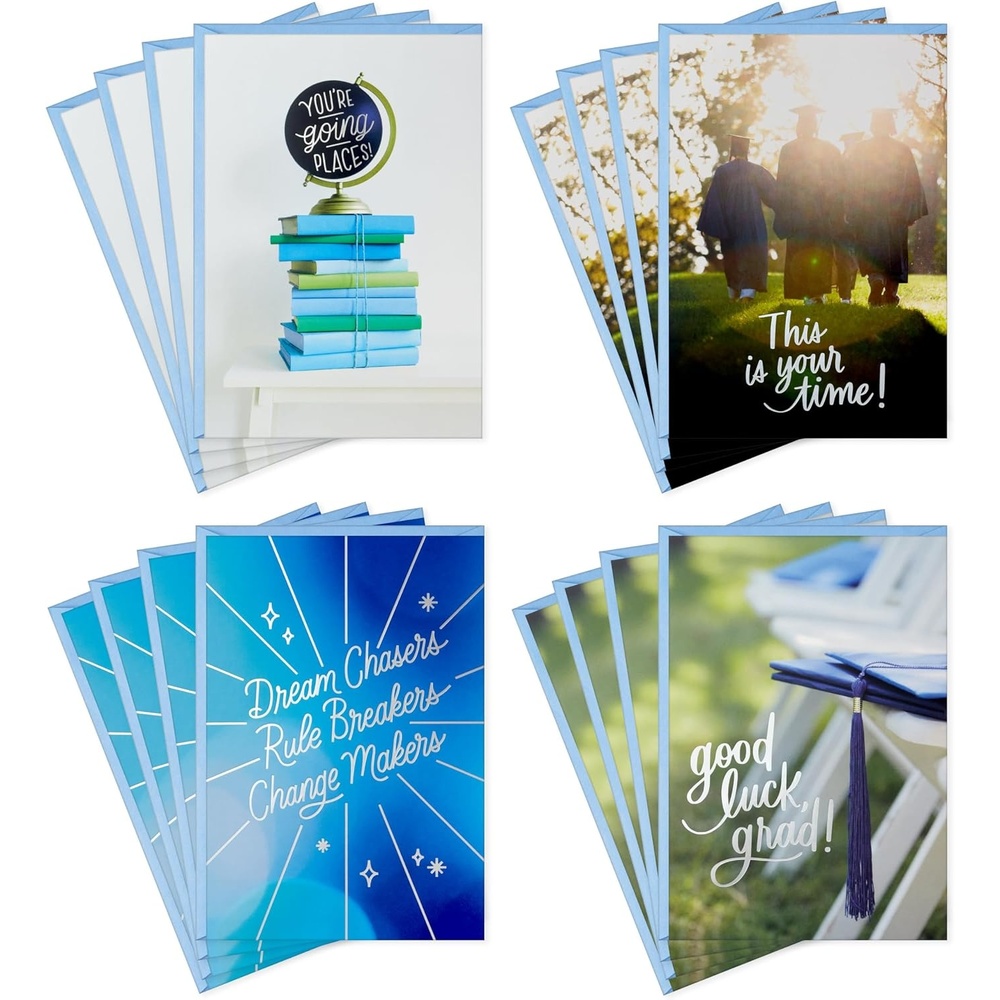 image:imageHallmark Graduation Cards Assortment Youre Going Places 16 Cards and Envelopes 4 DesignsYoure Going Places  Assorted Graduation Cards