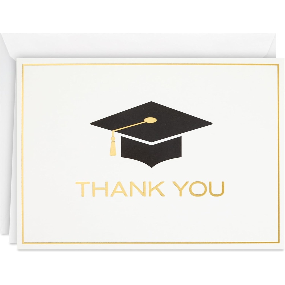 image:imageHallmark Graduation Cards Bulk Assortment Black and Gold 36 Cards and Envelopes 6 DesignsWhite