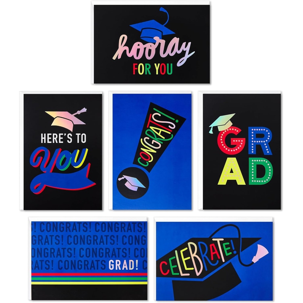 image:imageHallmark Graduation Cards Bulk Assortment Celebrate 36 Cards and Envelopes 6 DesignsGraduation