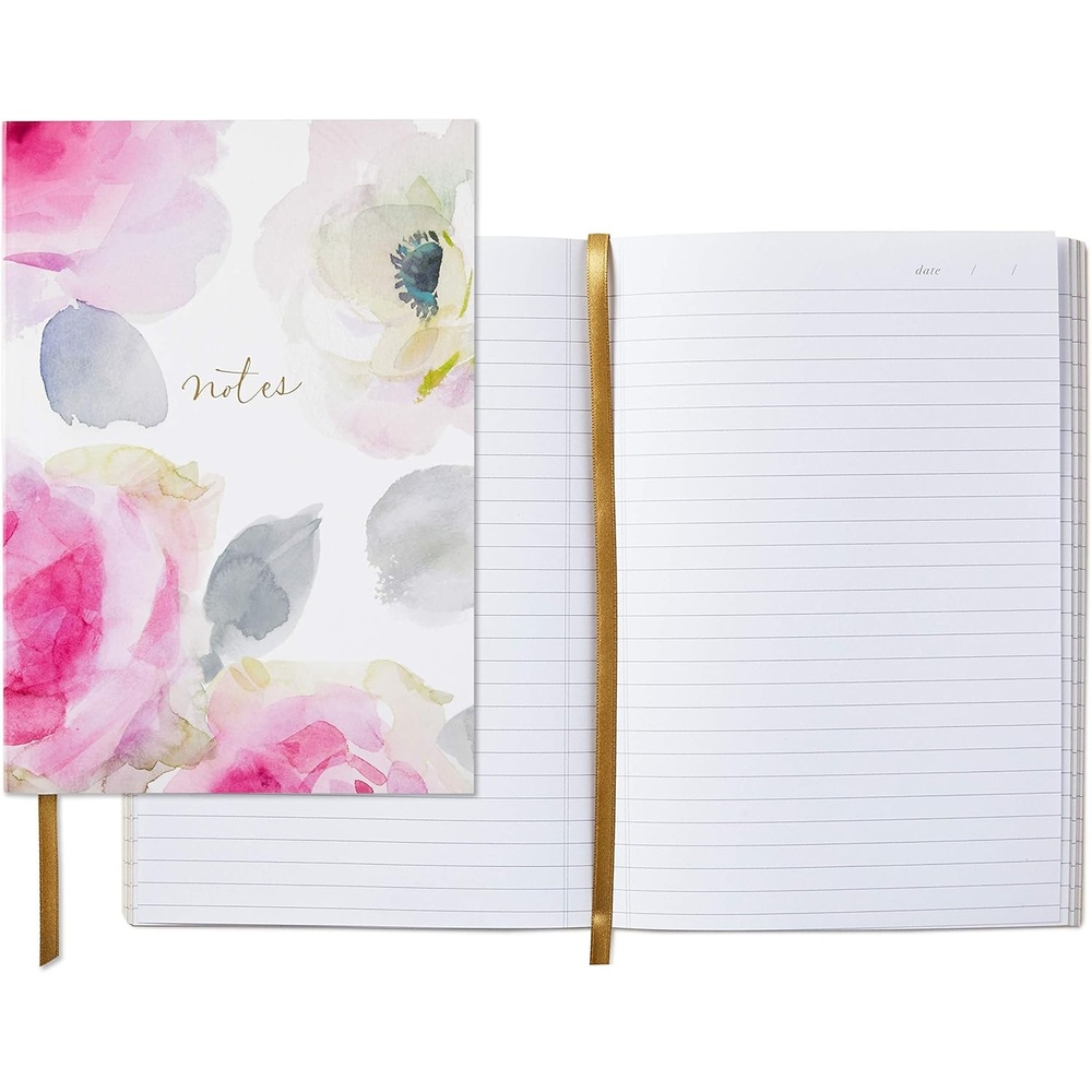 image:imageHallmark Ivory and Gold Guest Book for Weddings Graduations Birthdays Retirement Party Vacation HomeWatercolor Roses