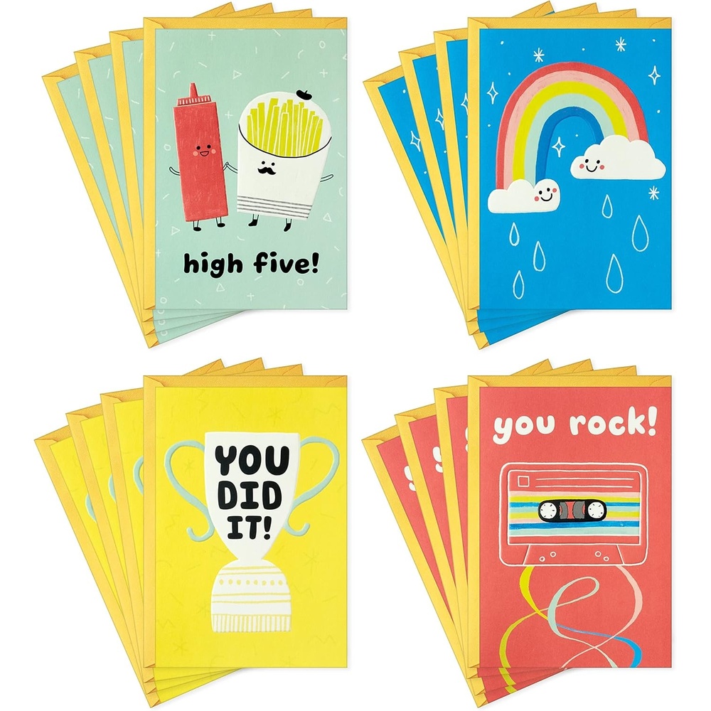 image:imageHallmark Kids Encouragement Cards Assortment You Rock You Did It High Five 16 Cards with EnvelopesEncouragement Assortment
