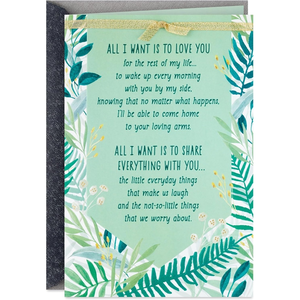 image:imageHallmark Love Card for Her Were Meant to Be for Anniversary Romantic BirthdayLove You For the Rest of My Life