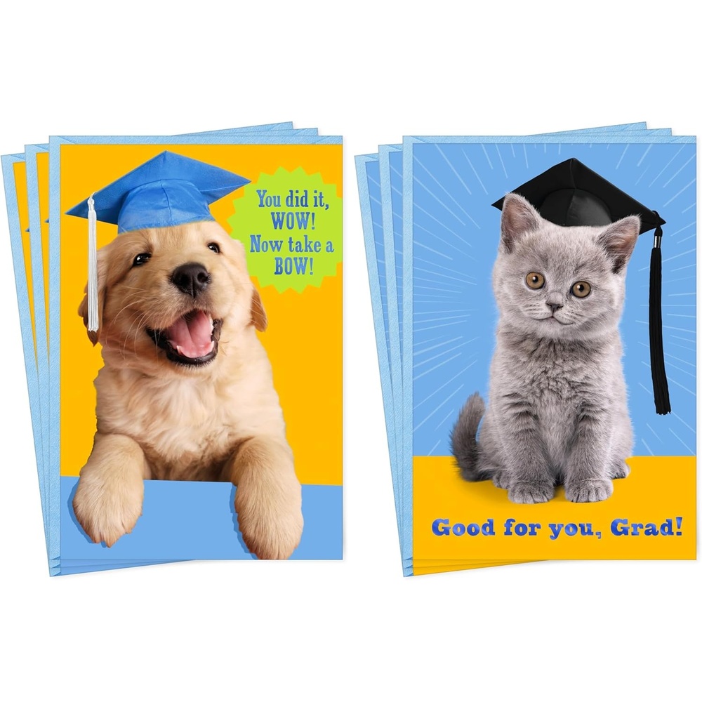 image:imageHallmark Mermaid and Unicorn Thank You Note Assortment 24 Blank Cards with Envelopes for Kids Grandchildren StudentsPuppy and Kitten