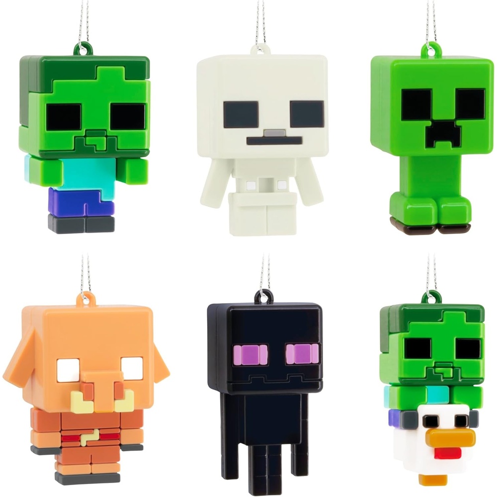 image:imageHallmark Minecraft Blind Box Mini Christmas Ornaments Purchase Includes 2 Tiny Mystery Ornaments