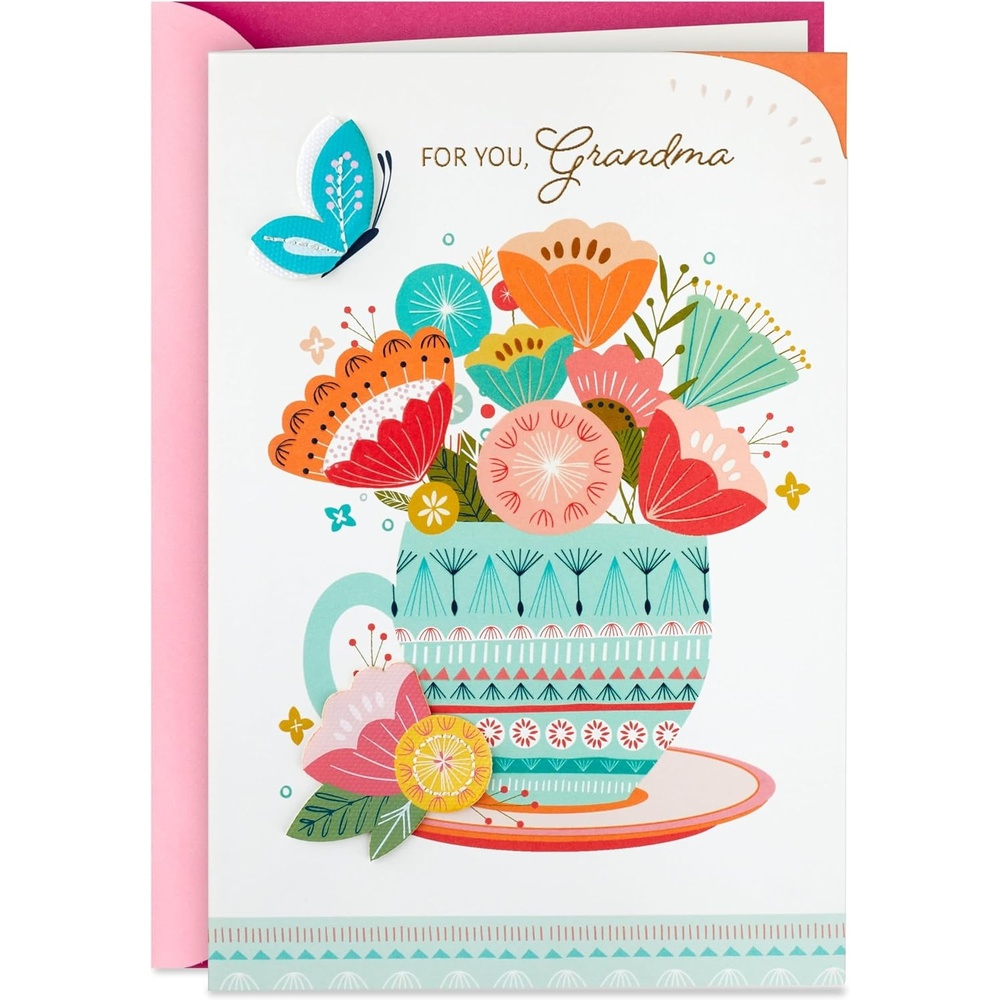 image:imageHallmark Mothers Day Card for Grandma Teacup with FlowersFor Grandma  Teacup with Flowers