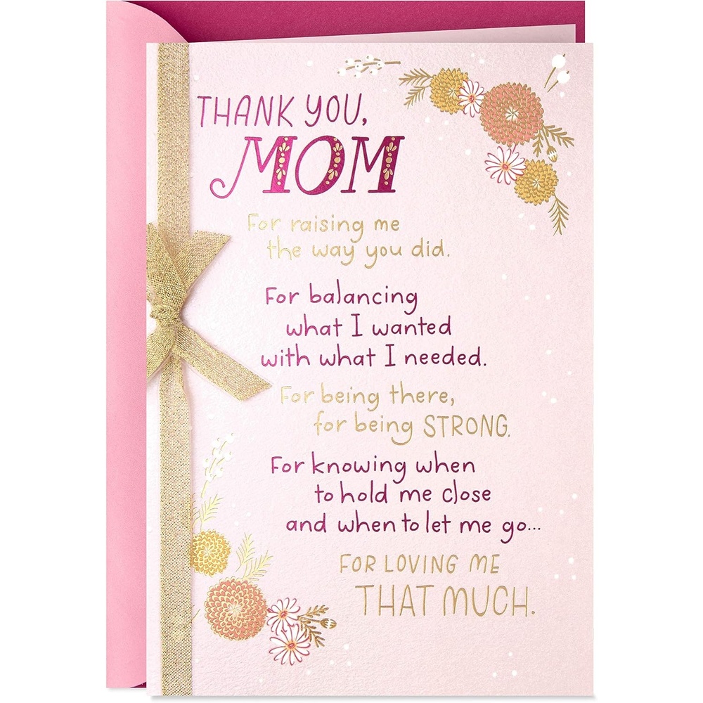 image:imageHallmark Mothers Day Card from Son or Daughter Thank You MomThank You  Mom