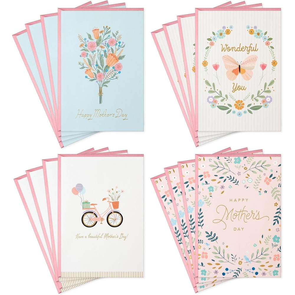 image:imageHallmark Mothers Day Cards Assortment Flowers 16 Cards with Envelopes