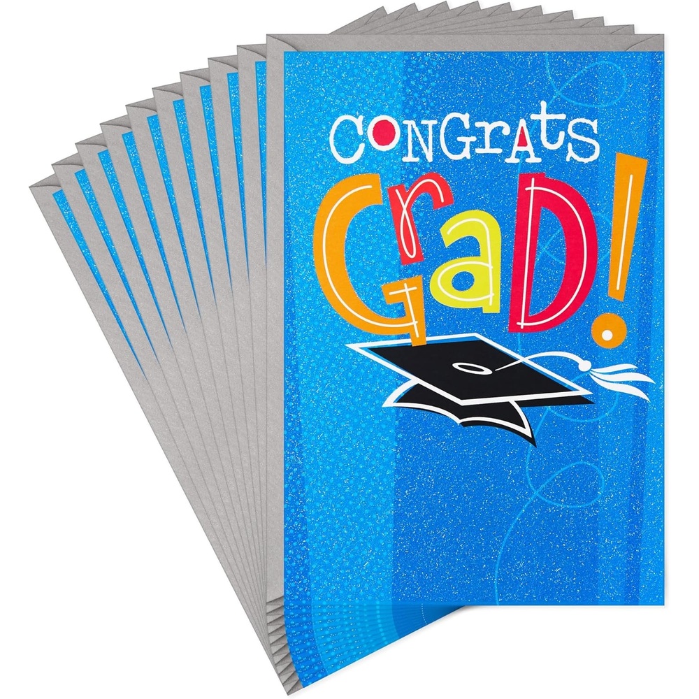image:imageHallmark Pack of Graduation Cards Congrats 10 Cards with Envelopes