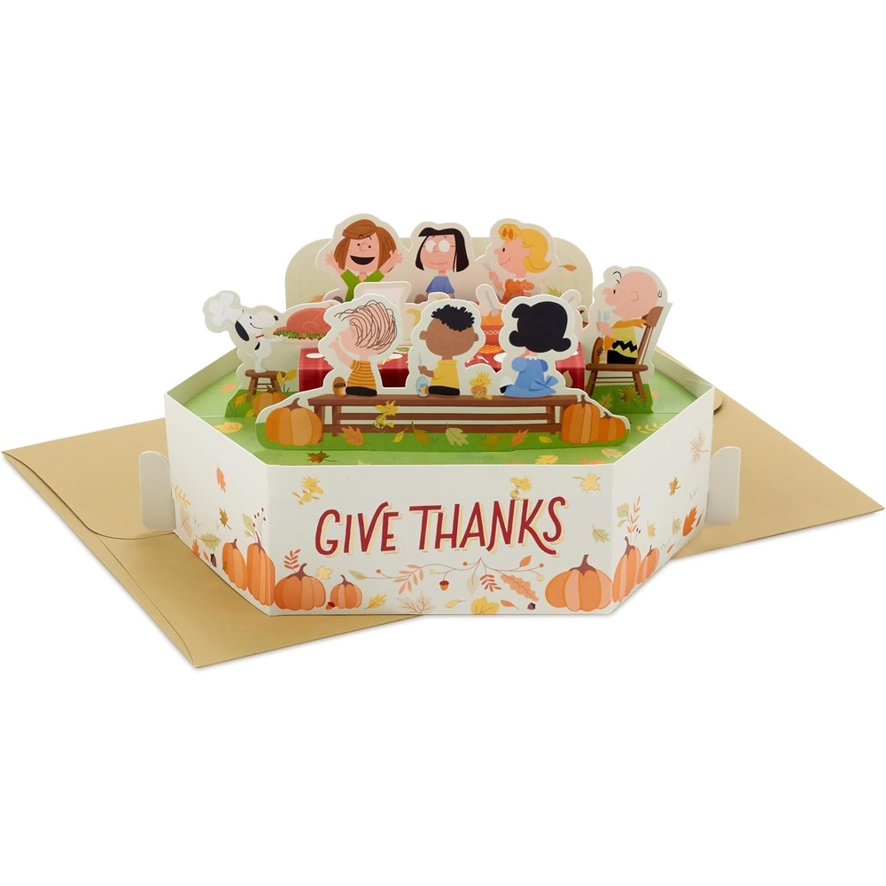 image:imageHallmark Paper Wonder Peanuts Thanksgiving Pop Up Card Give Thanks