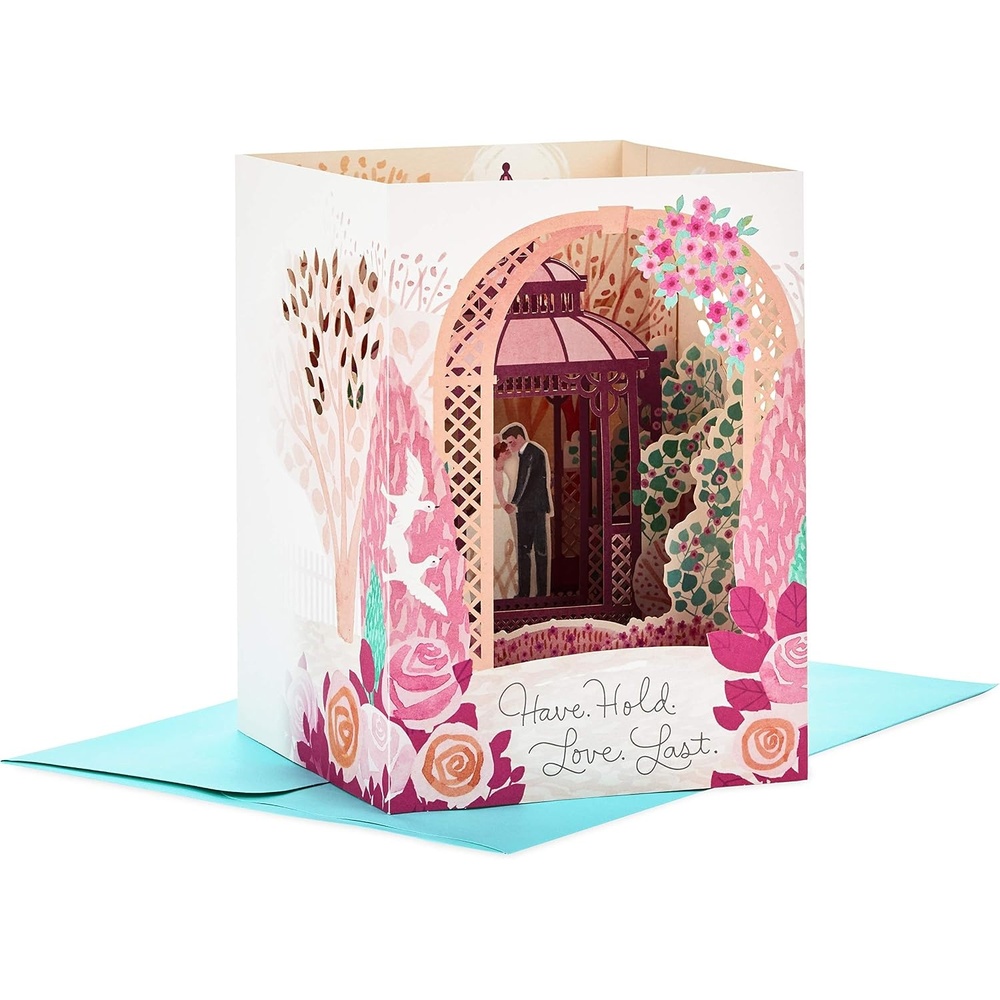 image:imageHallmark Paper Wonder Pop Up Wedding Card Mr and MrsPink