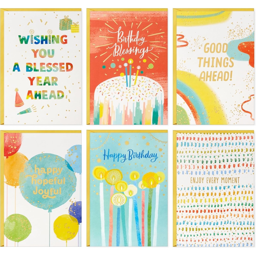 image:imageHallmark Religious Birthday Cards Assortment Birthday Blessings 12 Cards and EnvelopesBlessed Birthday