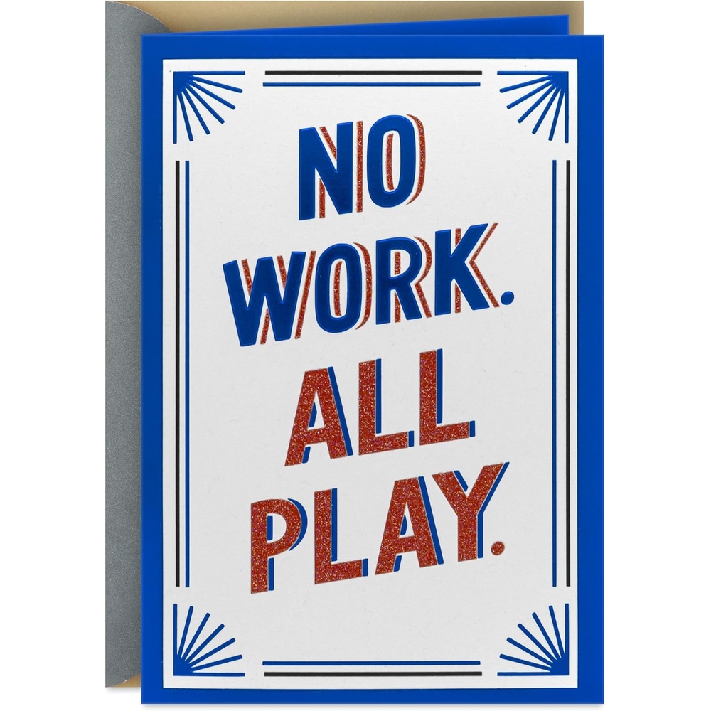 image:imageHallmark Retirement Card for Boss Coworker Friend No Work All Play