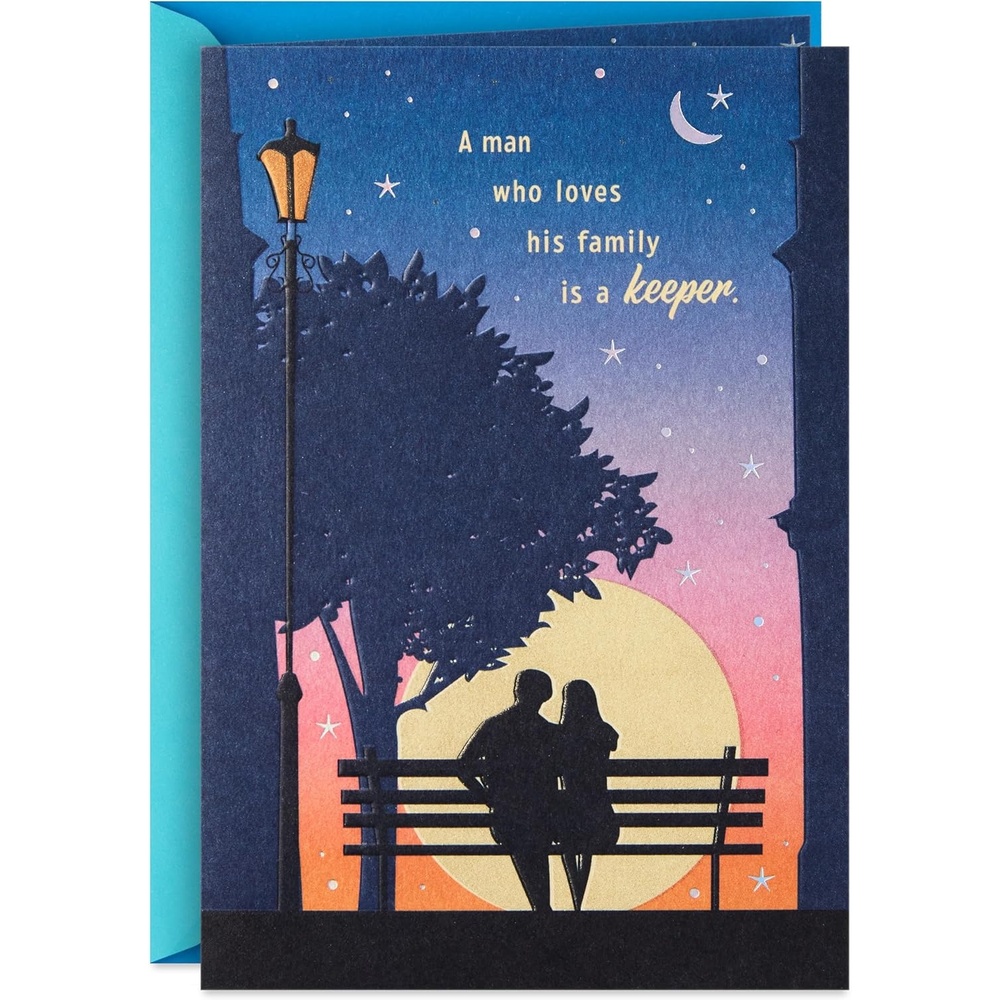 image:imageHallmark Romantic Fathers Day Card for Husband Sweet and Good Man 529FFW9512Youre a Keeper