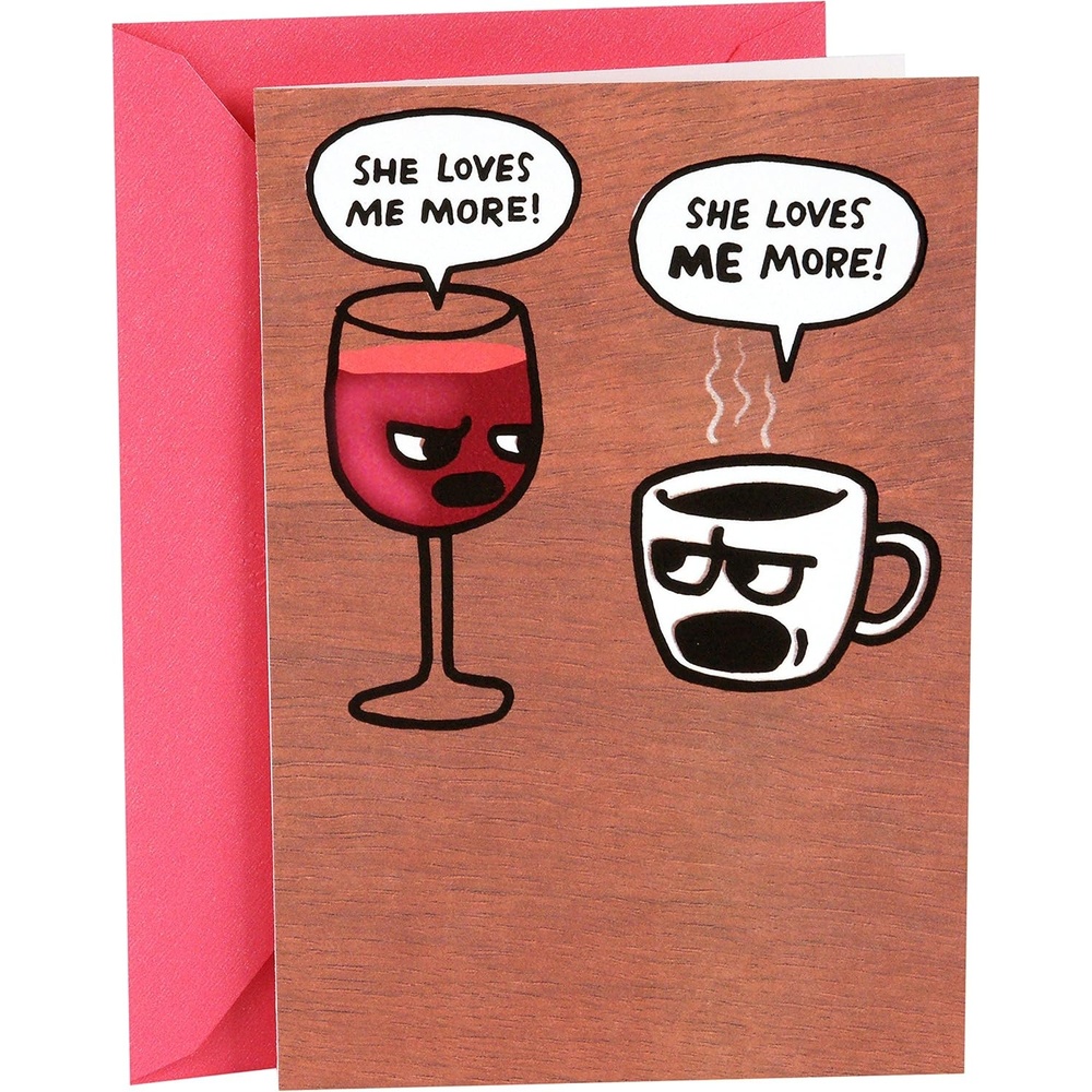 image:imageHallmark Shoebox Funny Birthday Card for Her Wine and Coffee