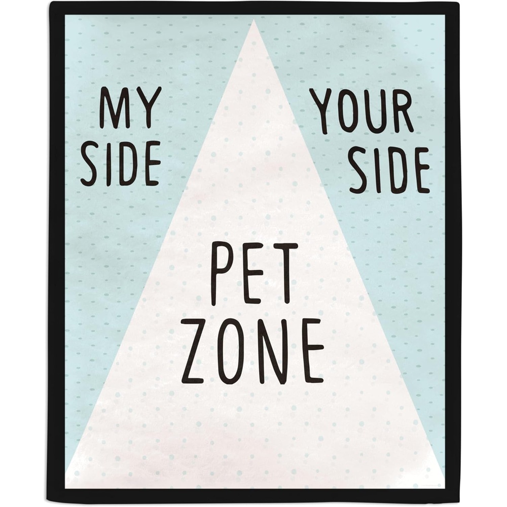 image:imageHallmark Shoebox Funny Throw Blanket 50 x 60 Pet Zone Gift for Cat Moms Dog Dads Pet Parents Christmas Birthdays