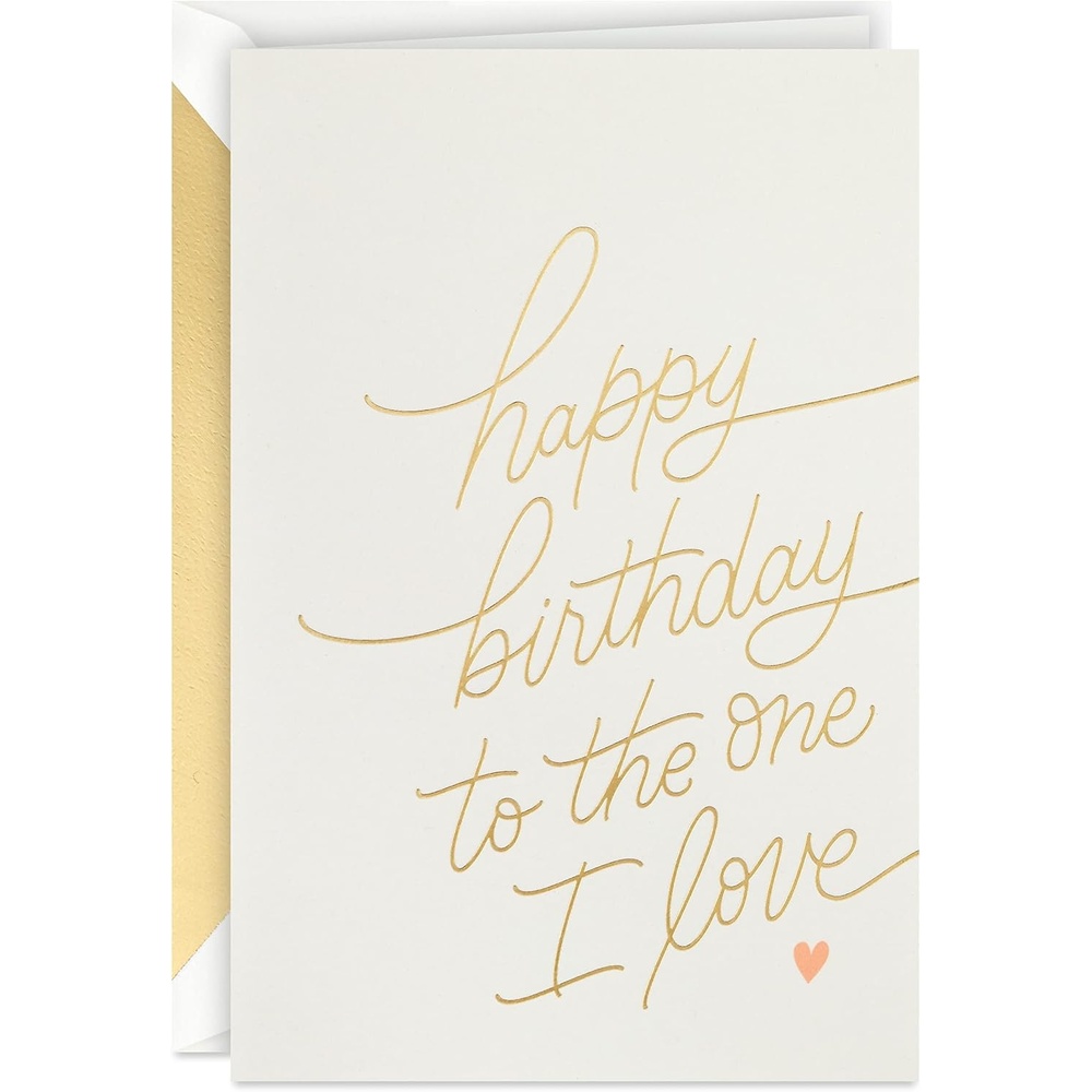 image:imageHallmark Signature Birthday Card for Husband Wife Boyfriend Girlfriend One I LoveOne I Love