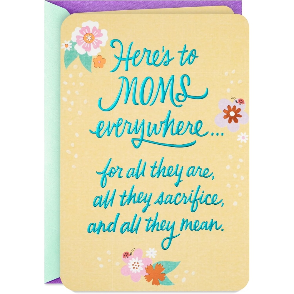 image:imageHallmark Signature Mothers Day Cards Pack of 4 Moms Do It All for Mom Stepmom Aunt Sister Grandma Bonus Mom FriendHeres to Moms Everywhere
