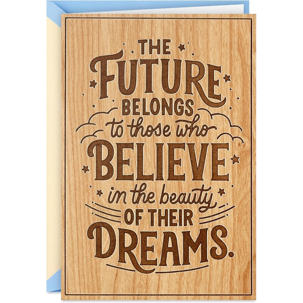 image:imageHallmark Signature Wood Graduation Card Beauty of DreamsBeauty of Dreams  Wood Card
