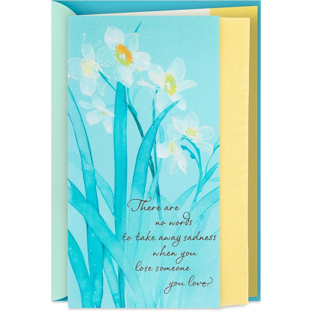 image:imageHallmark Sympathy Card White Flowers Strength and Comfort5 inches x 72 inches