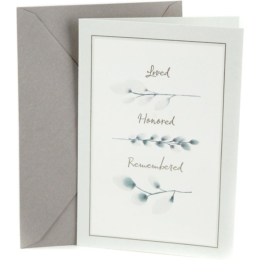 image:imageHallmark Sympathy Greeting Card Loved Honored Remembered