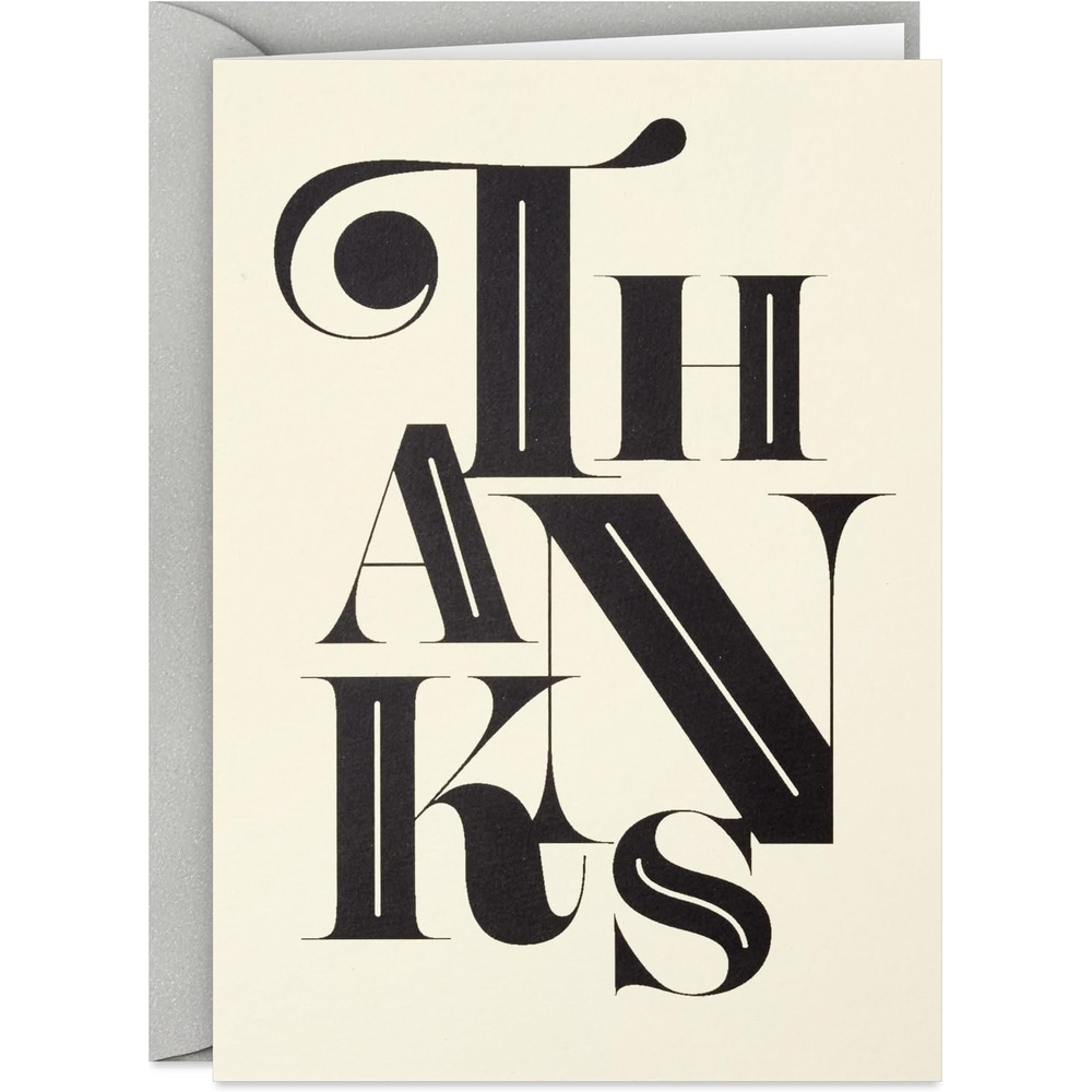 image:imageHallmark Thank You Notes Black and Ivory White 40 Blank Cards with Envelopes for Weddings Graduation Bridal Shower All Occasion