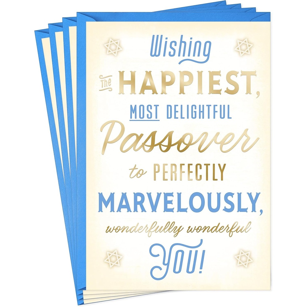 image:imageHallmark Tree of Life Pack of Funny Passover Cards A Little Schmaltz 4 Cards with EnvelopesPassover  Schmaltz Humor