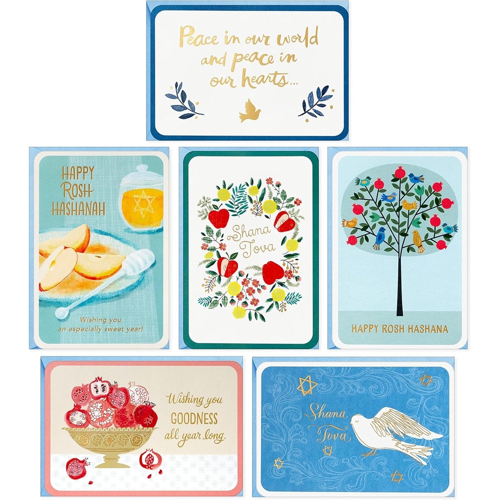 image:imageHallmark Tree of Life Rosh Hashanah Card Assortment Peace In Our Hearts 24 Cards with Envelopes