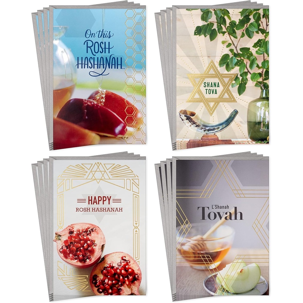 image:imageHallmark Tree of Life Rosh Hashanah Card Assortment Shana Tova 16 Cards with Envelopes