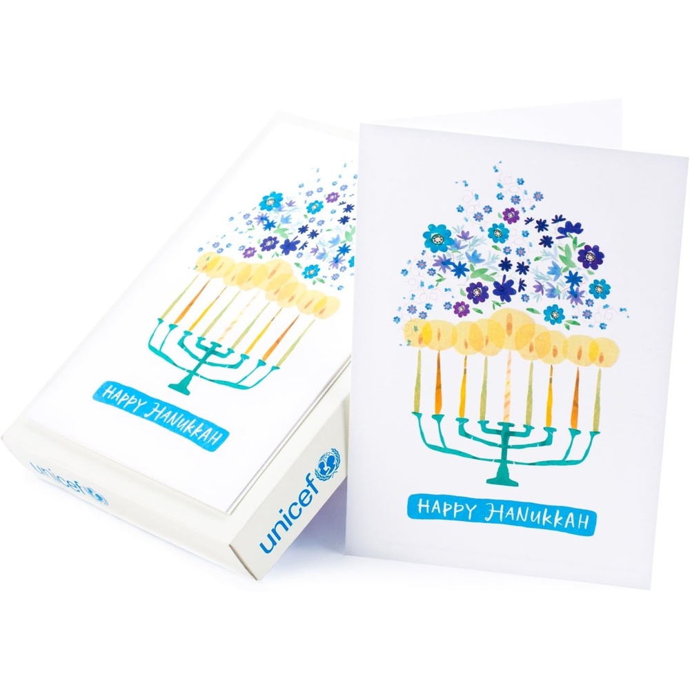 image:imageHallmark UNICEF Hanukkah Boxed Cards Menorah Candles 12 Cards and 13 EnvelopesMenorah Candles