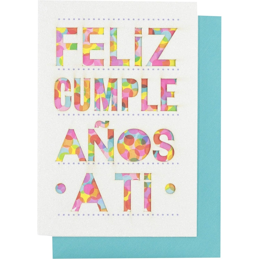 image:imageHallmark Vida Spanish Birthday Card Feliz Cumpleaos for Friend Coworker Parent NeighborFeliz Cumpleaos A Ti