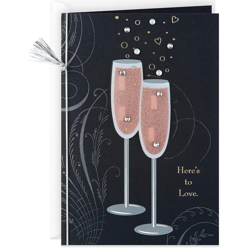 image:imageHallmark Wedding Card Bridal Shower Card Wishing You Happiness in Your MarriageChampagne Flutes