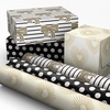Gold Hearts  Bows  Polka Dots (3 Mini Rolls)