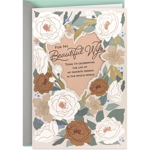 DaySpring Religious Anniversary Card for Couple (Love Like Yours)(For My Beautiful Wife)