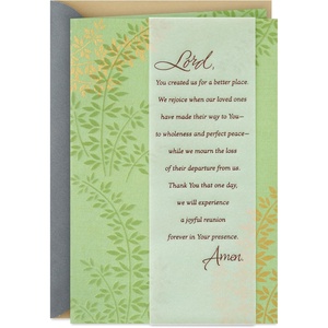 DaySpring Religious Sympathy Card (Better Place)(Better Place)