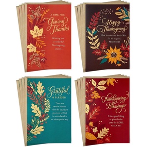 DaySpring Religious Thanksgiving Cards Assortment (16 Assorted Cards with Envelopes)(Religious Thanksgiving)