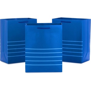Hallmark 11″ Large Blue Gift Bag Bundle (Pack of 3) for Birthdays, Graduations, Father’s Day, Baby Showers, Bridal Showers(3 Large Gift Bags)