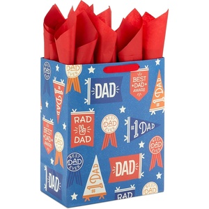Hallmark 13″ Large Gift Bag with Tissue Paper (Rad Dad, Best Dad Ever) for Birthdays, Father’s Day, Congratulations, Thank You(Rad Dad  Best Dad Ever)