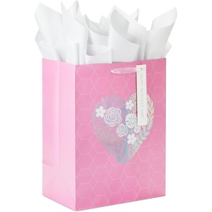 Hallmark 17″ Extra Large Mother’s Day Gift Bag with Tissue Paper and Gift Tag (Pink Cut-Out Heart) for Mom, Grandmother, Nana, Gigi(Pink with Floral Heart)