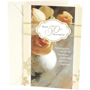 Hallmark 50th Anniversary Card (Roses)(Roses)