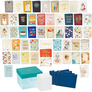 Hallmark All Occasion Boxed Set of Assorted Blank Greeting Cards with Card Organizer (Pack of 100)—Birthday, Thank You, Congratulations, Wedding, Baby, Thinking of You, Sympathy(4 inches by 6 inches)